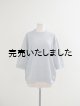 画像: Style Craft Wardrobe(スタイルクラフトワードローブ) T-SWEATER 1/2 ramie 鹿子 TOP GRAY