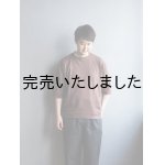 画像: Style Craft Wardrobe(スタイルクラフトワードローブ) T-SWEATER 1/2 ramie BROWN