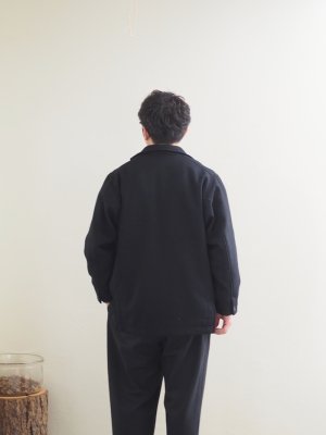 画像3: Style Craft Wardrobe(スタイルクラフトワードローブ) HALF JACKET(Back Beaver) ブラック