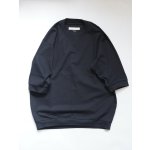 画像: Style Craft Wardrobe(スタイルクラフトワードローブ) T-SWEATER 1/2 high gauge BLACK