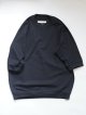 画像: Style Craft Wardrobe(スタイルクラフトワードローブ) T-SWEATER 1/2 high gauge BLACK