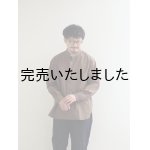 画像: Still By Hand(スティルバイハンド) ミニカラーコットンシャツ ブラウン