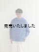 画像: Still By Hand(スティルバイハンド) リネンWポケットバンドカラーシャツ ブルー