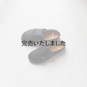 画像1: STOCK NO :(ストックナンバー) DOUBLE MONK STRAP SHOES ブラック エンボス