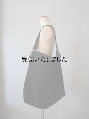 画像1: STUFF(スタッフ) Handle Tote No.3 LINEN PARAFFIN CANVAS wash black