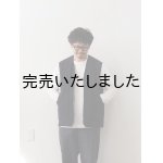 画像: Still By Hand(スティルバイハンド) シンサレートキルティングベスト ブラックネイビー