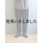 画像: weac.(ウィーク) コットンリネン イージーファティーグパンツ(セットアップ/and ordinary.モデル) ブラック