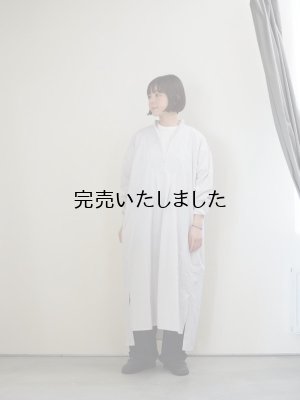 画像1: Yarmo(ヤーモ) Shirts Dress-シャツドレス- レイニーグレー