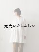画像: Yarmo(ヤーモ) Gathered Tunic Shirts-ギャザーチュニックシャツ-ホワイト