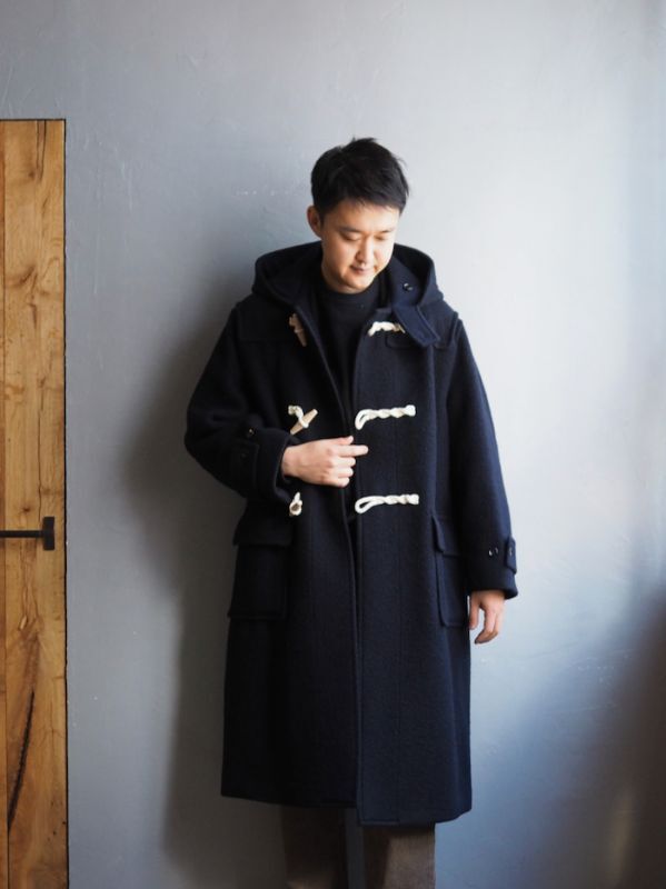 blurhms Wool Melton Duffle Coat DarkNavy www.pn-tebo.go.id